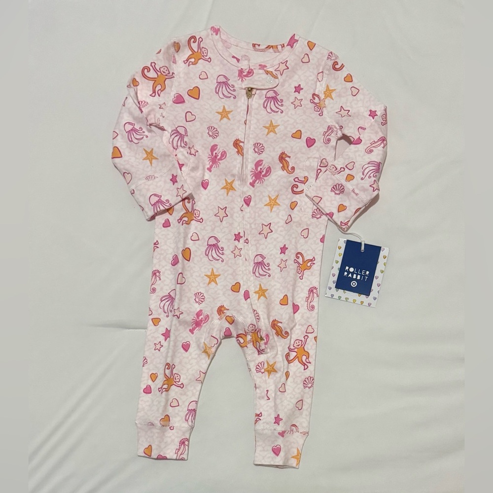 Roller Rabbit x Target Baby Adaptive Sea Life Bodysuit - NEW - Size 6-9 Months